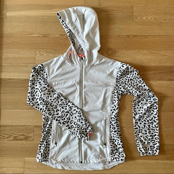 Nike Dri-fit Leopard Print Hooded Jacket - Picture 1 of 6